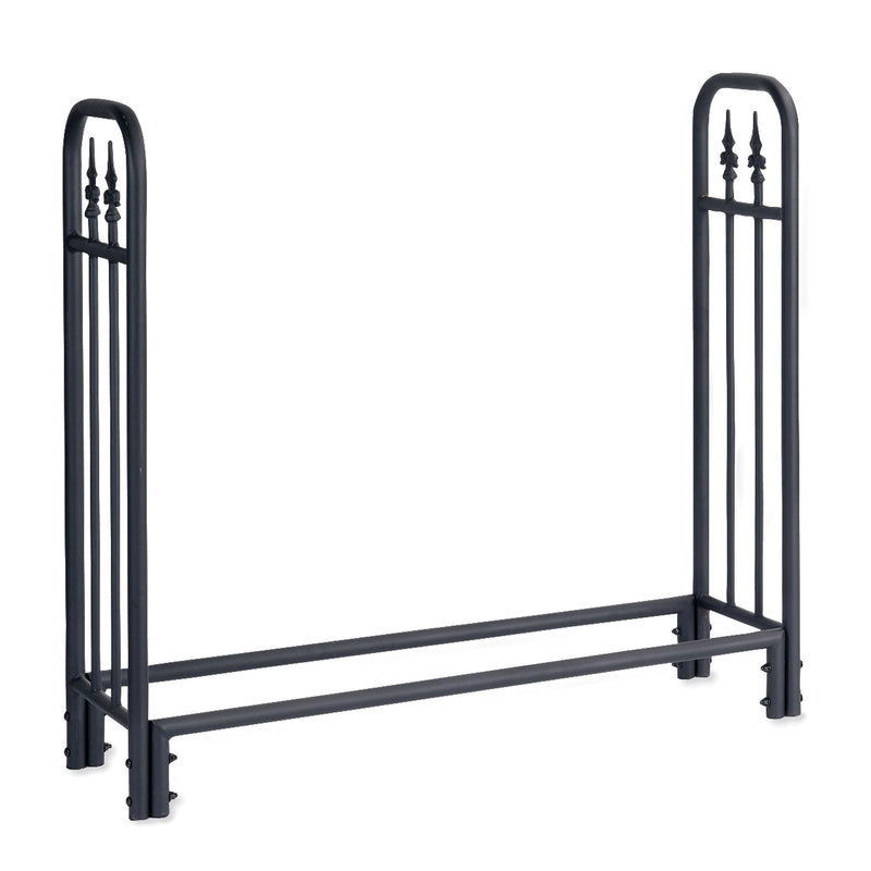 Medium Heavy Duty Steel Wood Rack with Finial Design, 47"x44"x14"inches