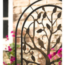 Metal Arched Garden Trellis with Tree of Life Design - Antique Copper,47m3011