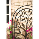Metal Arched Garden Trellis with Tree of Life Design - Antique Copper,47m3011