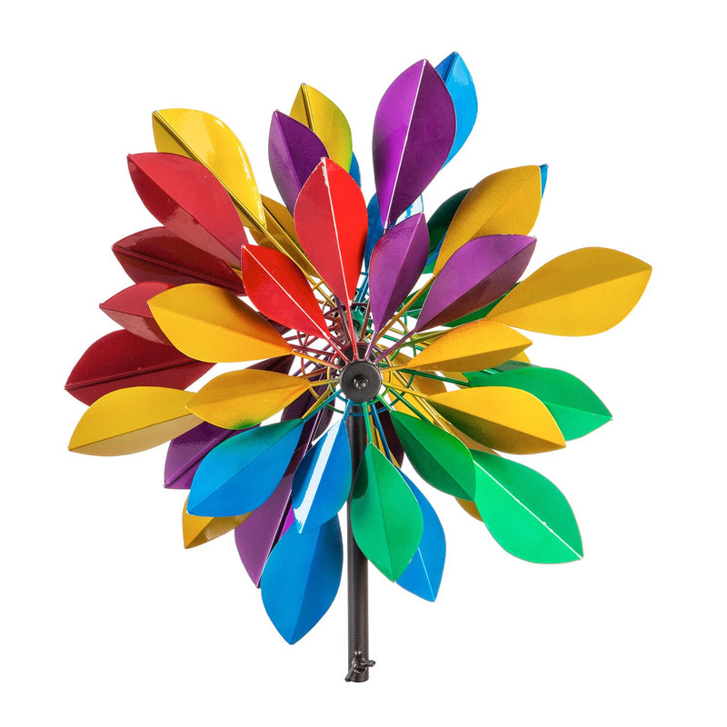 Deluxe Wind Spinner Topper, Colorful Layers of Petals,47m3177