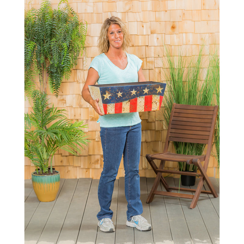 Americana Metal Planter/Display Box,47m3208