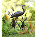 Metal Heron Garden Stake,47m3254