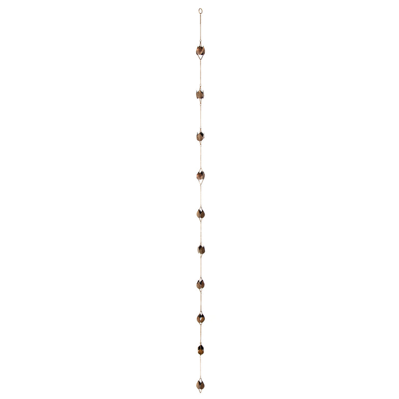 98"H Golden Leaf Rain Chain,47m3669