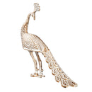 15"H Metal Peacock Garden Statuary, 16"x4"x15"inches