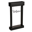 Front door planter with sign, welcome,47m4300