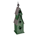 Holiday Greenhouse Metal Bird House Statuary, Dark Green,47m5586