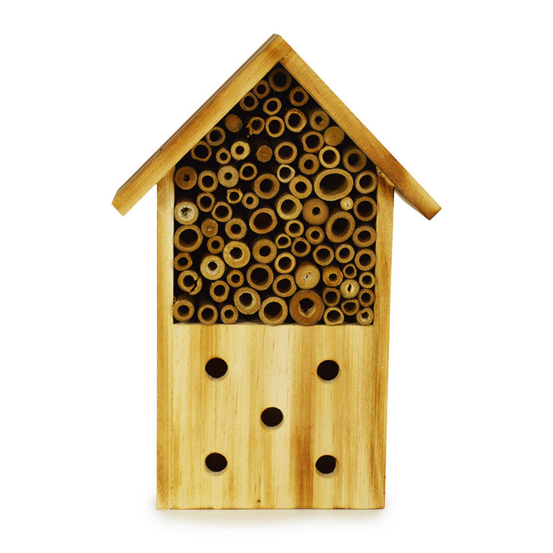 Evergreen Bird House,Log Cabin Bee House,7.086614x4.133858x10.23622 Inches