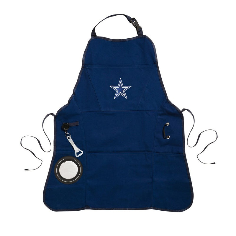 Team Sports America NFL Dallas Cowboys Ultimate Grilling Apron Durable Cotton with Beverage Opener and Multi Tool for Football Fans Fathers Day and More