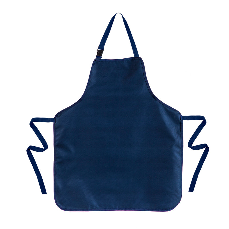 Double Sided Apron, Backyard Oasis, Blue,4ap7020ds