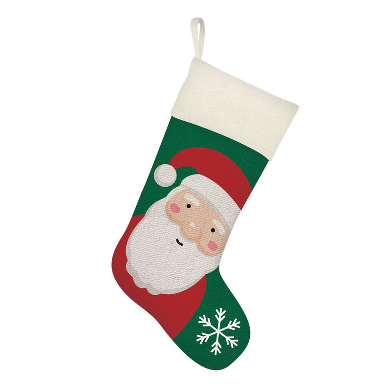 18'' Hook Stockings, Santa,4hs001