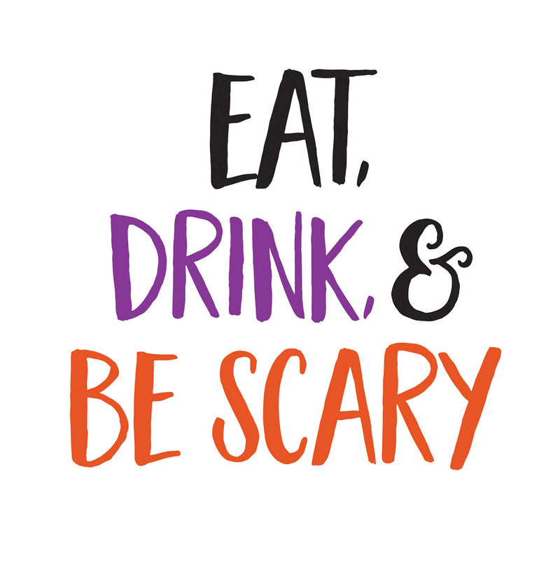 Paper Cocktail Napkin, 20 count, Eat, Drink, and Be Scary,4nc714