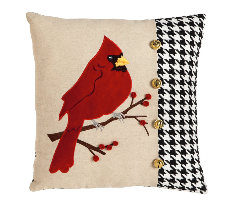 Cardinal Houndstooth 18" Pillow,4p20904