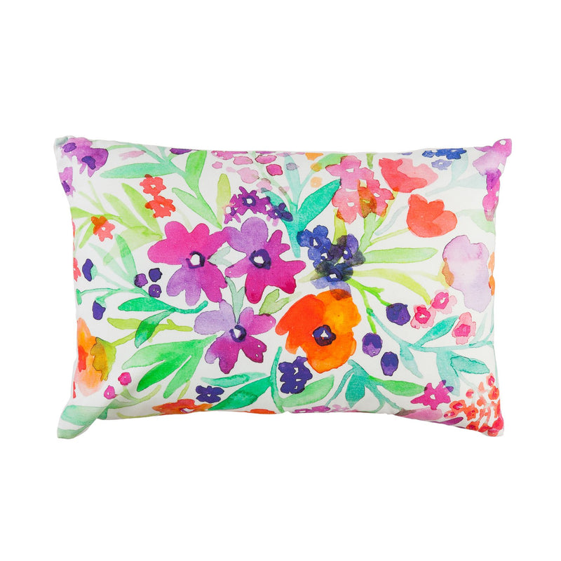 Summer Floral Decorative Lumbar Pillow,4p34002