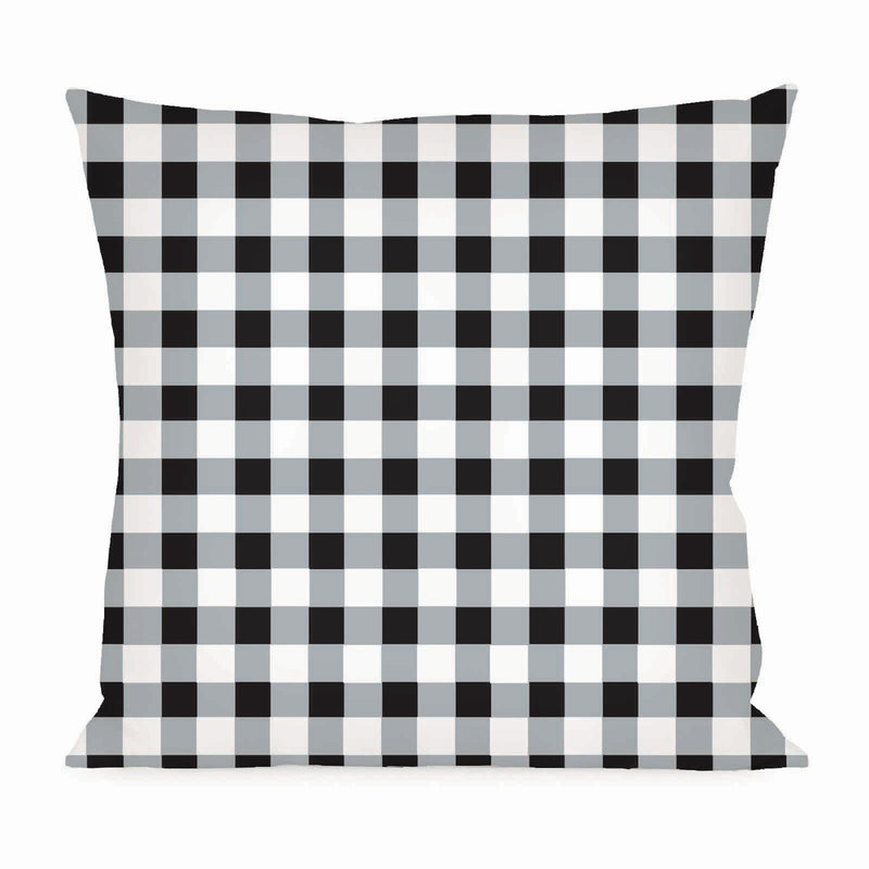Geranium Plaid Interchangeable Pillow Cover,18"x18"x0.5"inches