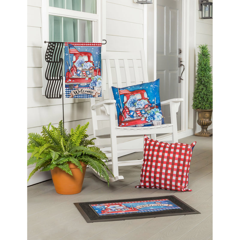 Patriotic Truck Interchangeable Pillow Cover,4plc395