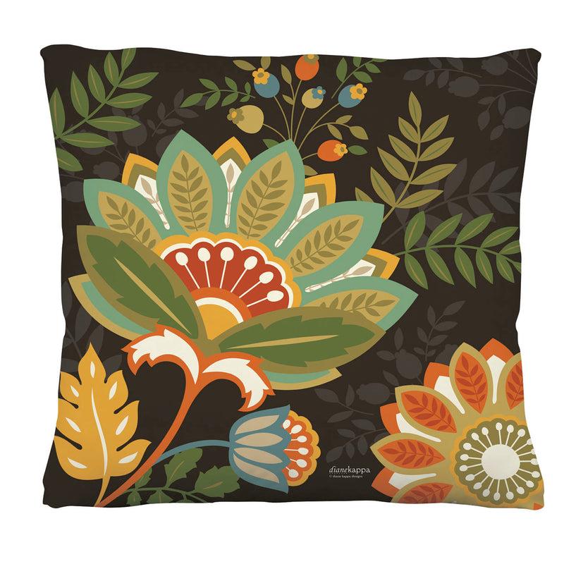 Harvest Blessings Floral Interchangeable Pillow Cover,18"x18"x0.25"inches
