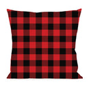 Holiday Plaid Truck Interchangeable Pillow Cover,4plc423