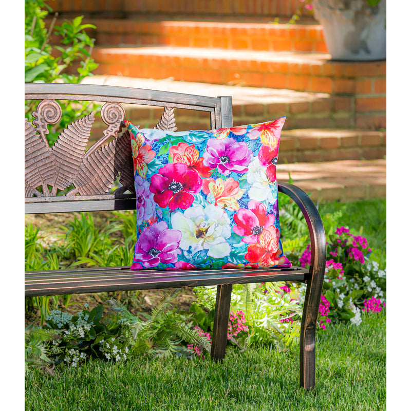 Bright Flowers and Hummingbirds Interchangeable Pillow Cover,4plc435