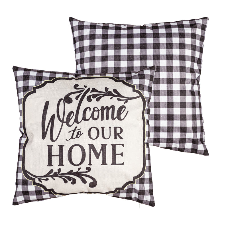 Classic Welcome to Our Home 18" Interchangeable Pillow Cover,4plc519