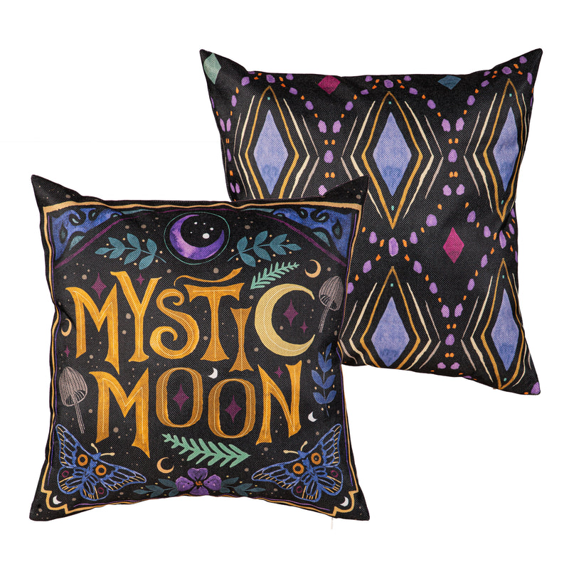 Mystic Moon Floral 18" Interchangeable Pillow Cover,4plc565