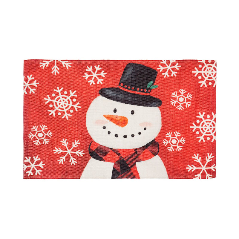 30'' x 20'' Scatter Rug, Snowman,4sr001