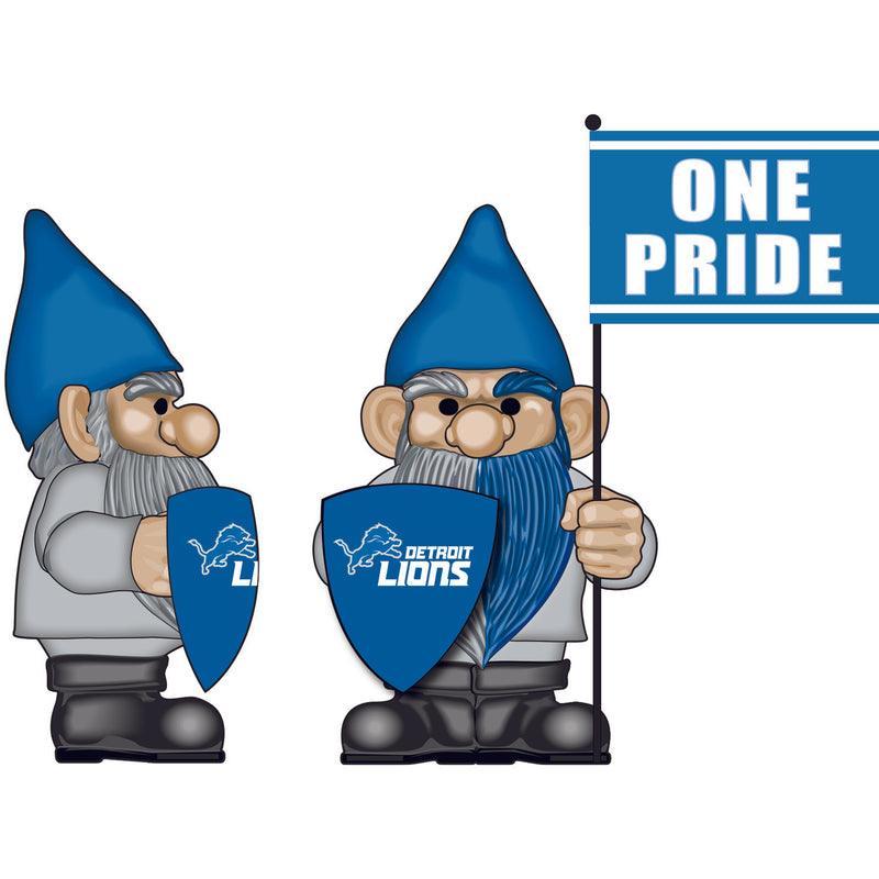 Detroit Lions, Flag Holder Gnome,543810fhg