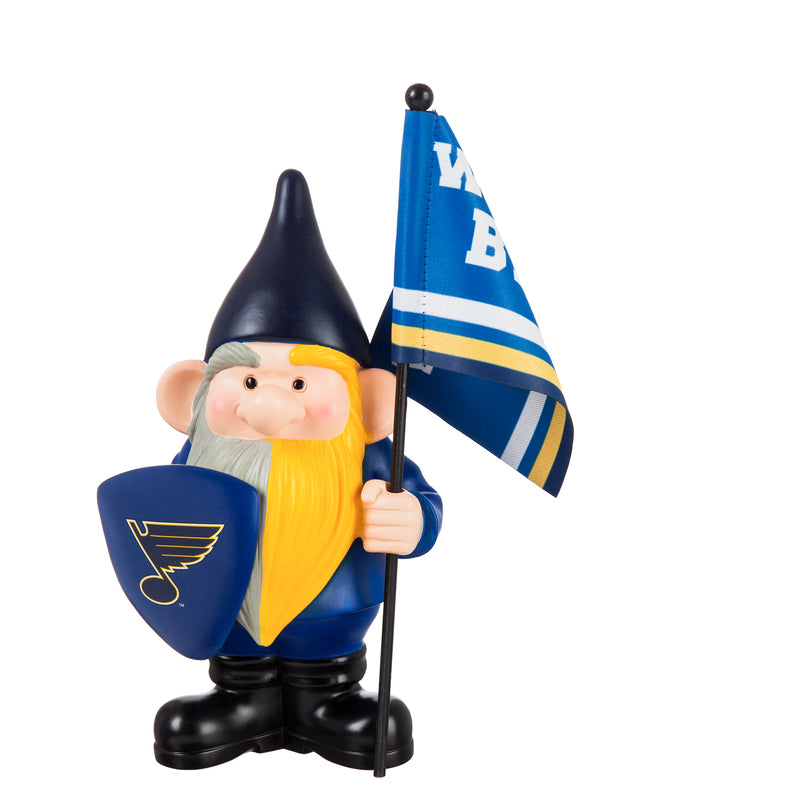 St Louis Blues, Flag Holder Gnome,544374fhg