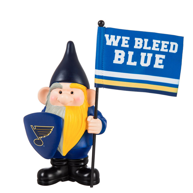 St Louis Blues, Flag Holder Gnome,544374fhg