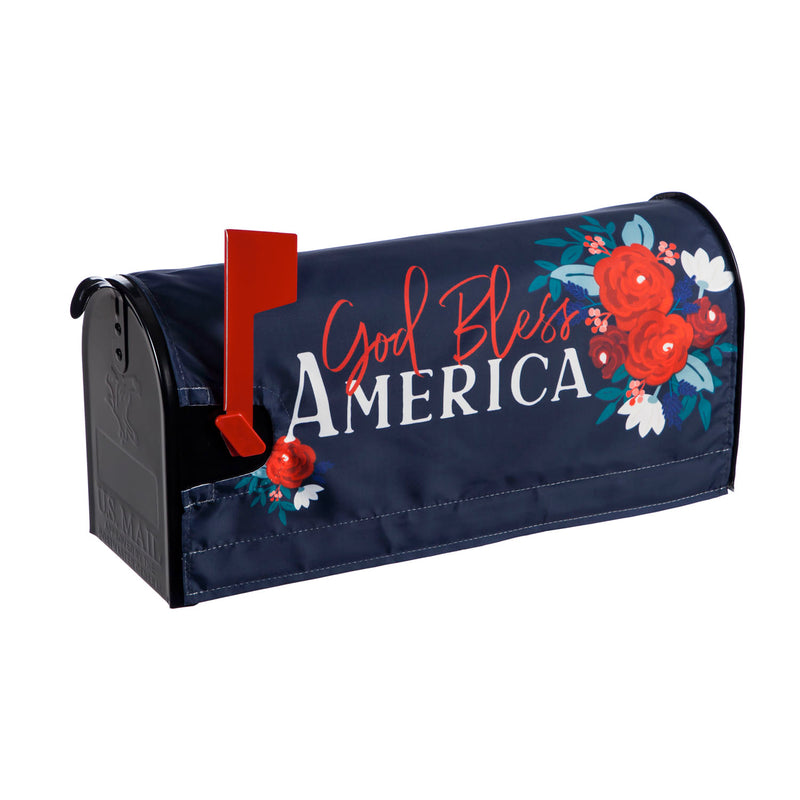 Patriotic Floral Mailbox Cover,56742