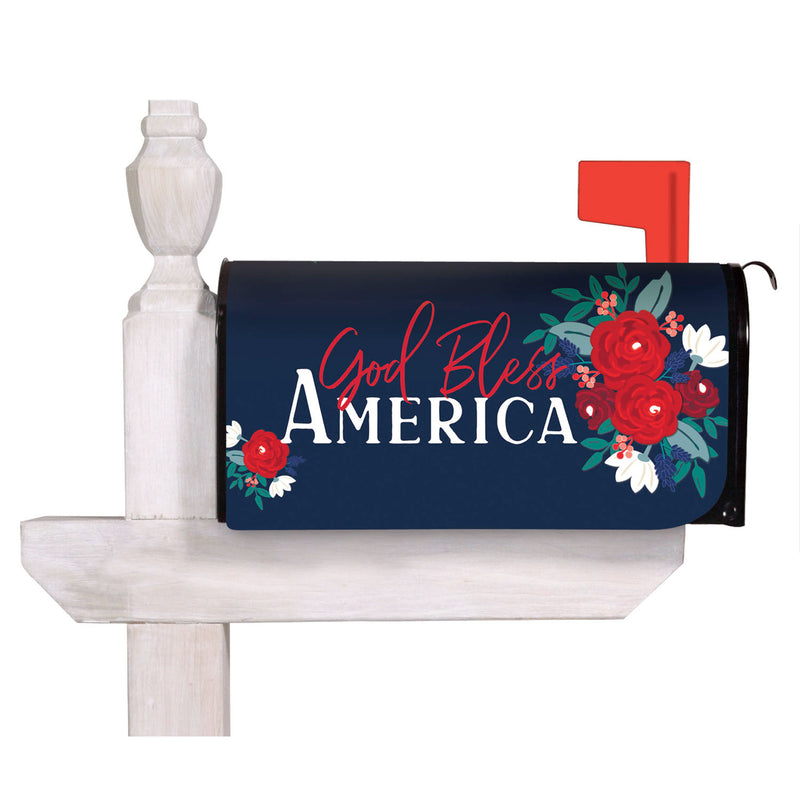 Patriotic Floral Mailbox Cover,56742