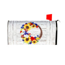 Americana Floral Wreath Mailbox Cover,56771
