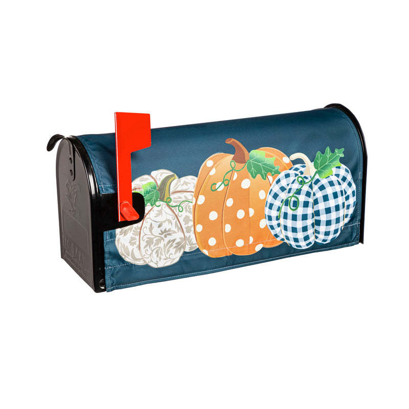 Patterned Pumpkins Mailbox Cover