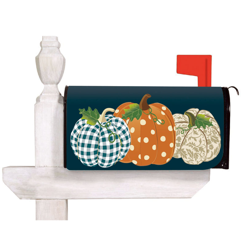 Patterned Pumpkins Mailbox Cover