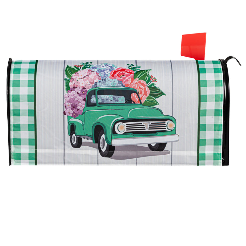 Evergreen Mailbox Cover,Spring Flower Delivery Mailbox Cover,18x20.5x0.1 Inches