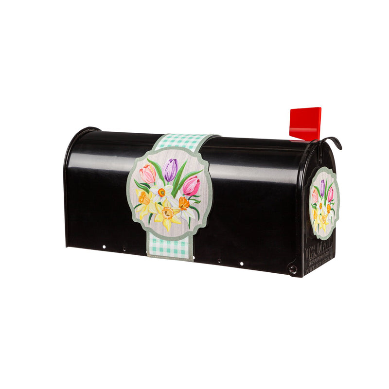 Easter Blessings Mailbox Saddle with Magnetic Mailbox Door Décor Set,56835s