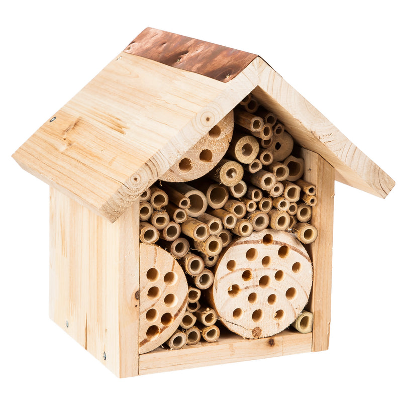Evergreen Bird House,Bee Habitat,6.75x8x6.75 Inches