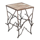 Indoor/Outdoor Branchwater Accent Table with Marble Top,62g83