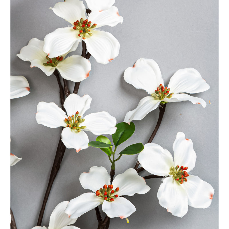 Indoor/Outdoor Lighted Dogwood Tree Branches, Set of 2, 3"x16"x30"inches