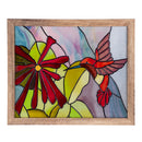 Stained Glass Hummingbird Framed Wall Art,6awd677