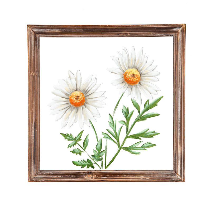 Floral Hand Painted Screen, 20"x20",6awd757