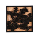 Metal and Wood Wall Decor Butterfly, 18"x1.5"x18"inches