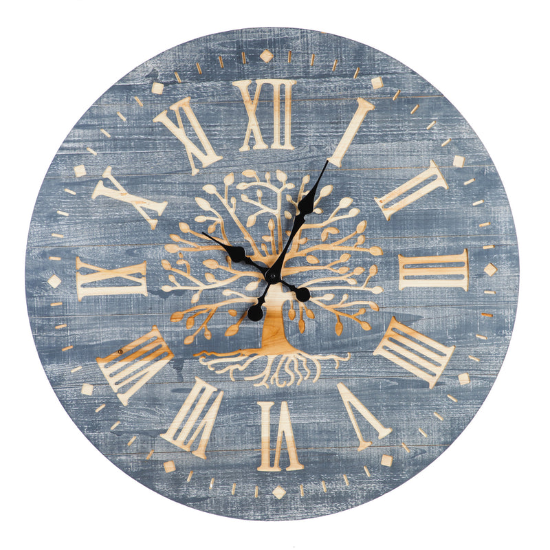 Tree of Life Wood Wall Clock,6cl145