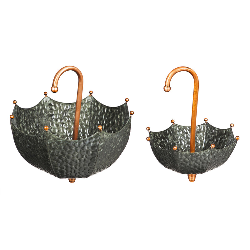 Metal Umbrella Hanging Planters Set of 2,6m595