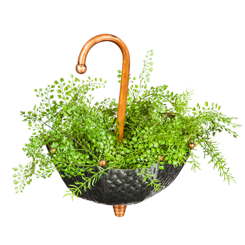 Metal Umbrella Hanging Planters Set of 2,6m595