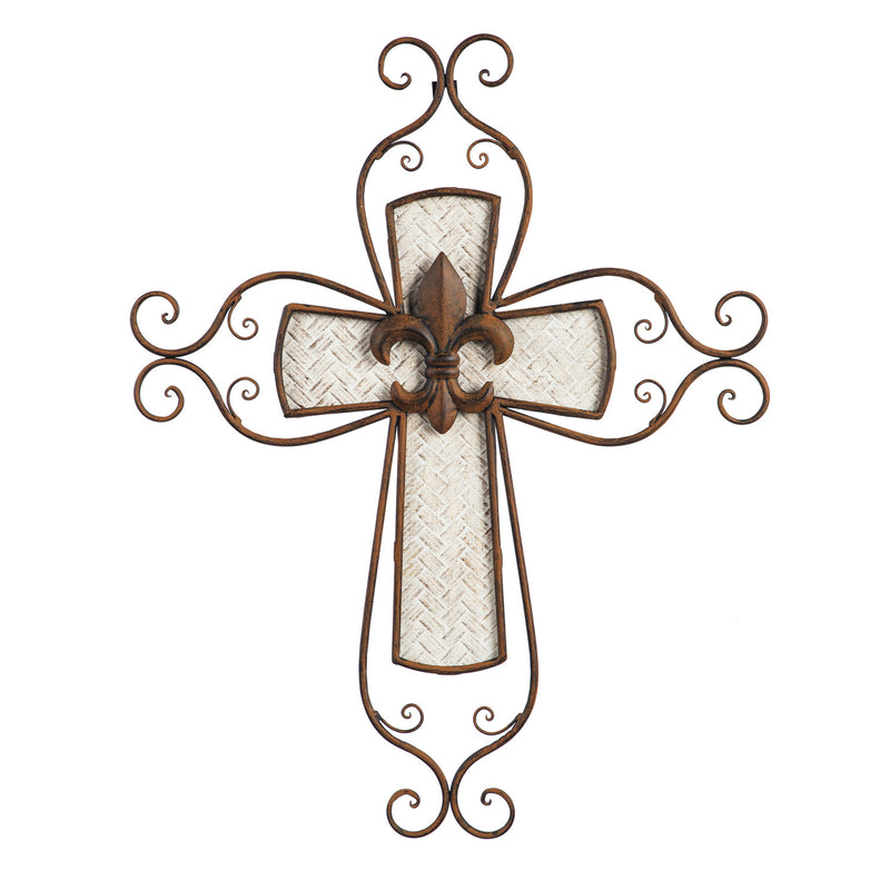 Textured Metal Wall Cross,6m599