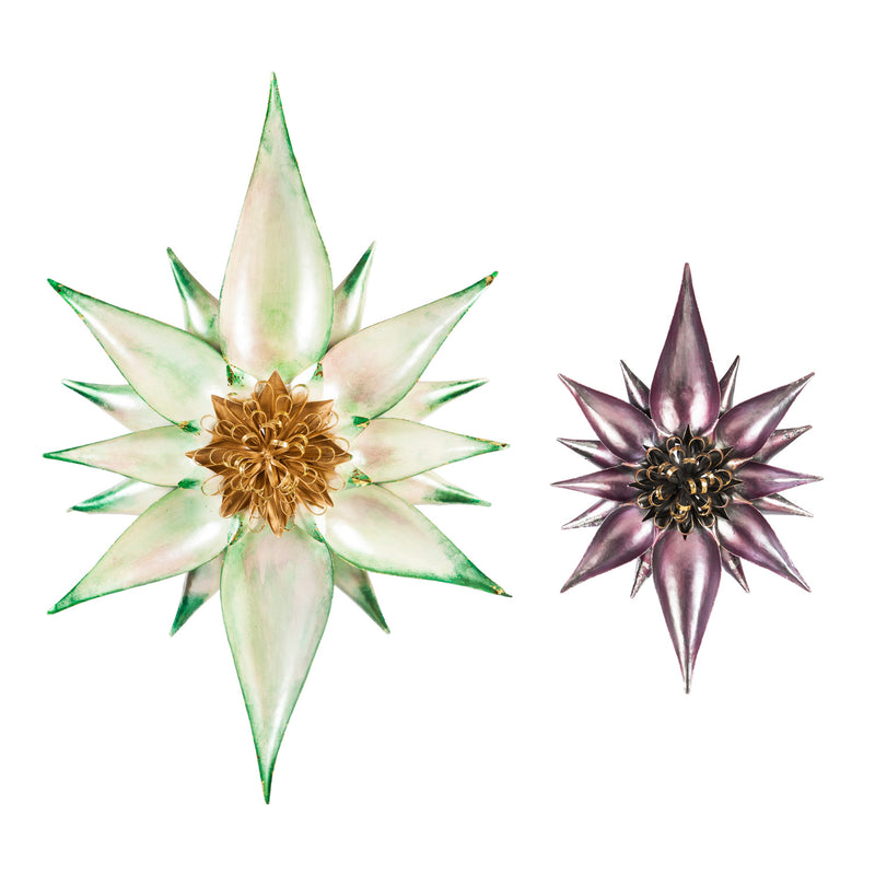 Metal Flower Wall Décor, Set of 2,6m669