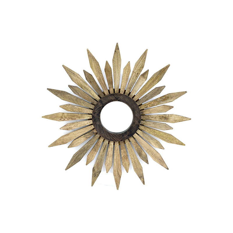 Wooden Flower Mirror,6mrw051