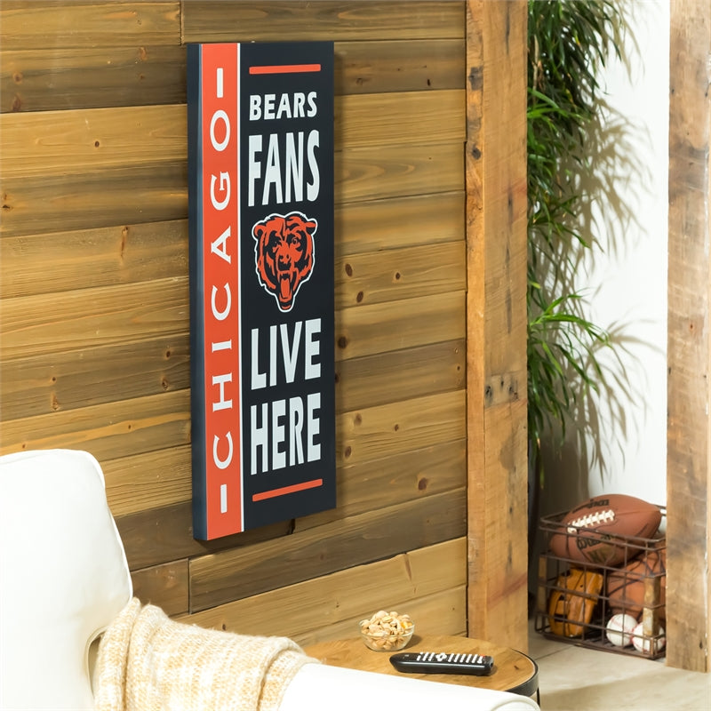 Chicago Bears, Fan Sign,6w3805fan