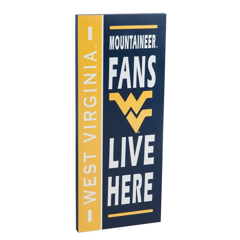 Evergreen West Virginia University, Fan Sign, 12.5'' x 1.25'' x 28'' inches