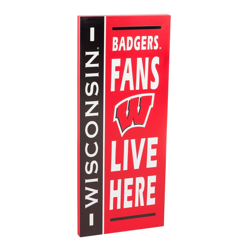 Evergreen University of Wisconsin-Madison, Fan Sign, 12.5'' x 1.25'' x 28'' inches